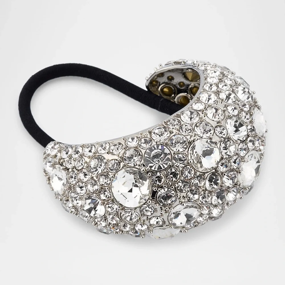 Elegant Silver Crystal Hair Accessory